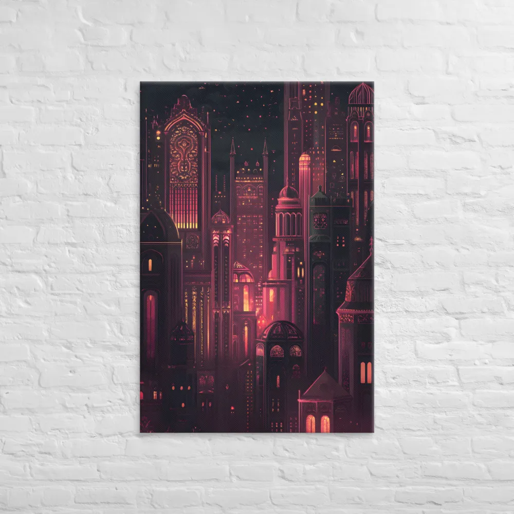 Mystical Metropolis: Dreams of Light | Canvas | 32″×48″