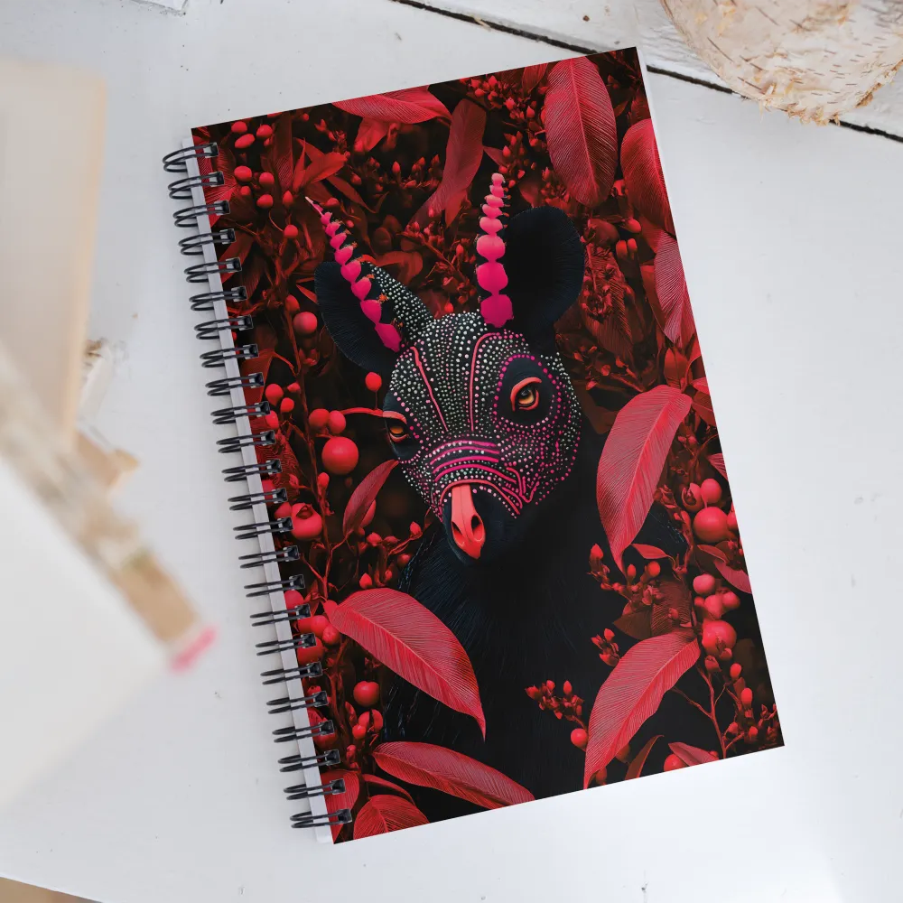 Mystique in Red | Spiral Notebook