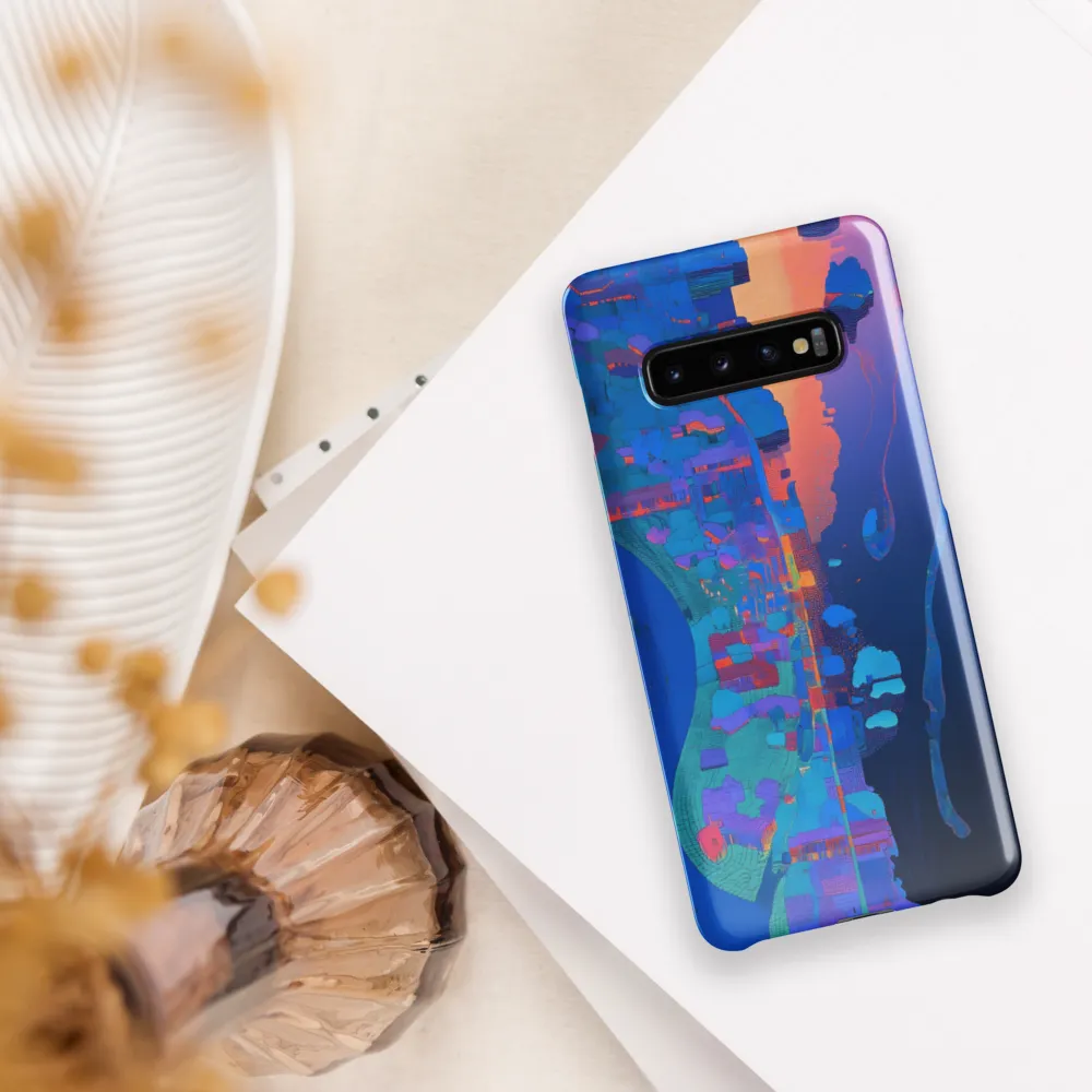 Ethereal Reflections: A Digital Dreamscape | Phone Case |  S10 Plus | Snap Case | Glossy