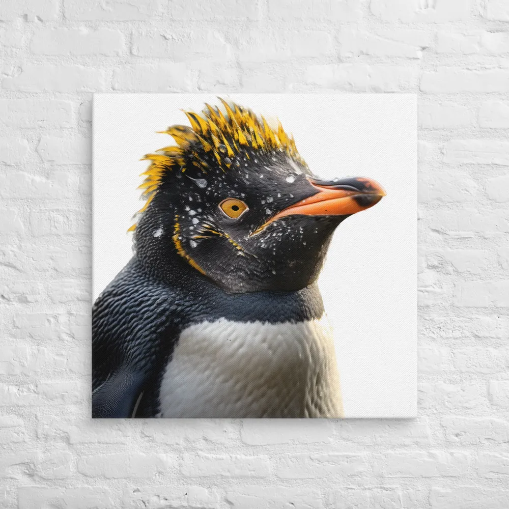 Silent Majesty: A Portrait of the Penguin | Canvas | 30″×30″