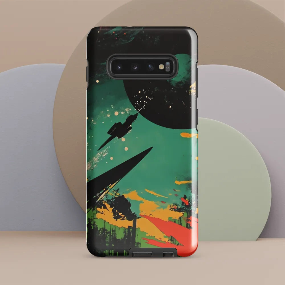 Journey Through the Cosmic Canvas | Phone Case |  S10 Plus | Tough Case | Glossy