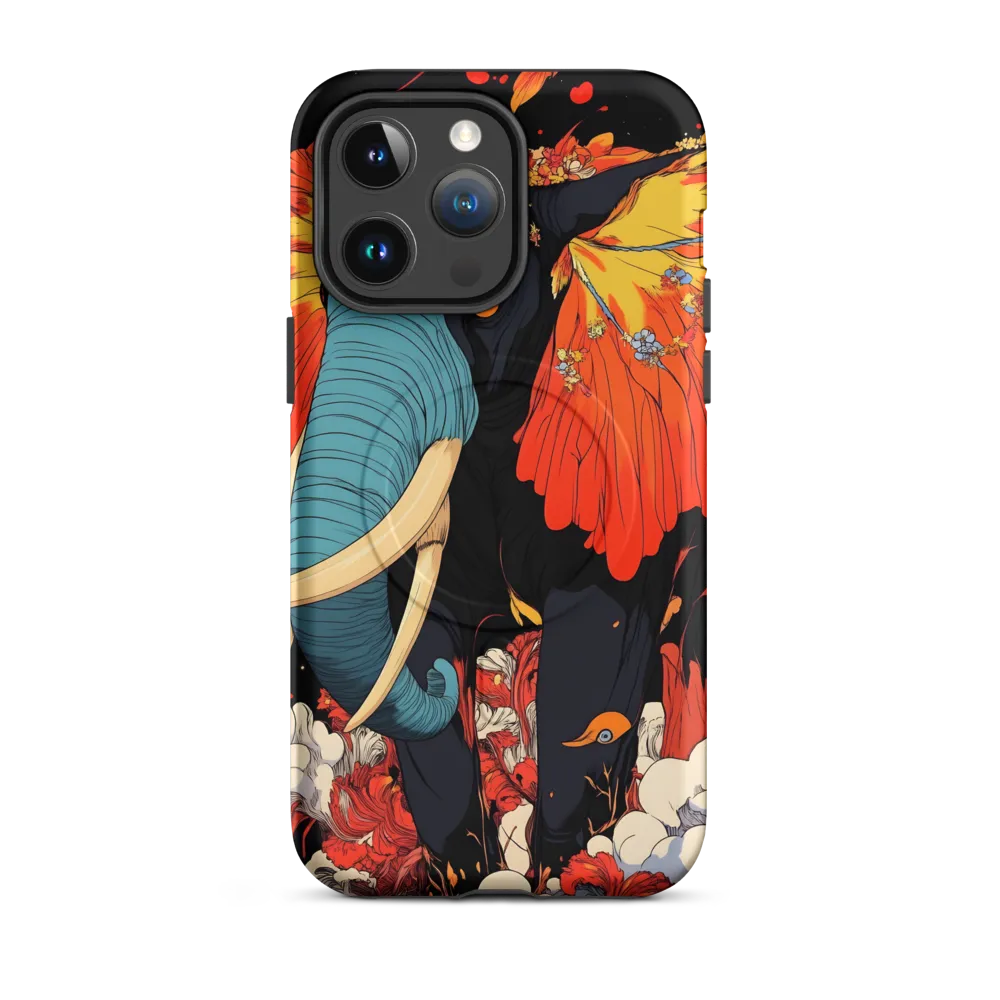 Majesty of the Floral Elephant | Phone Case |  14 Pro Max | MagSafe® Tough Case | Matte