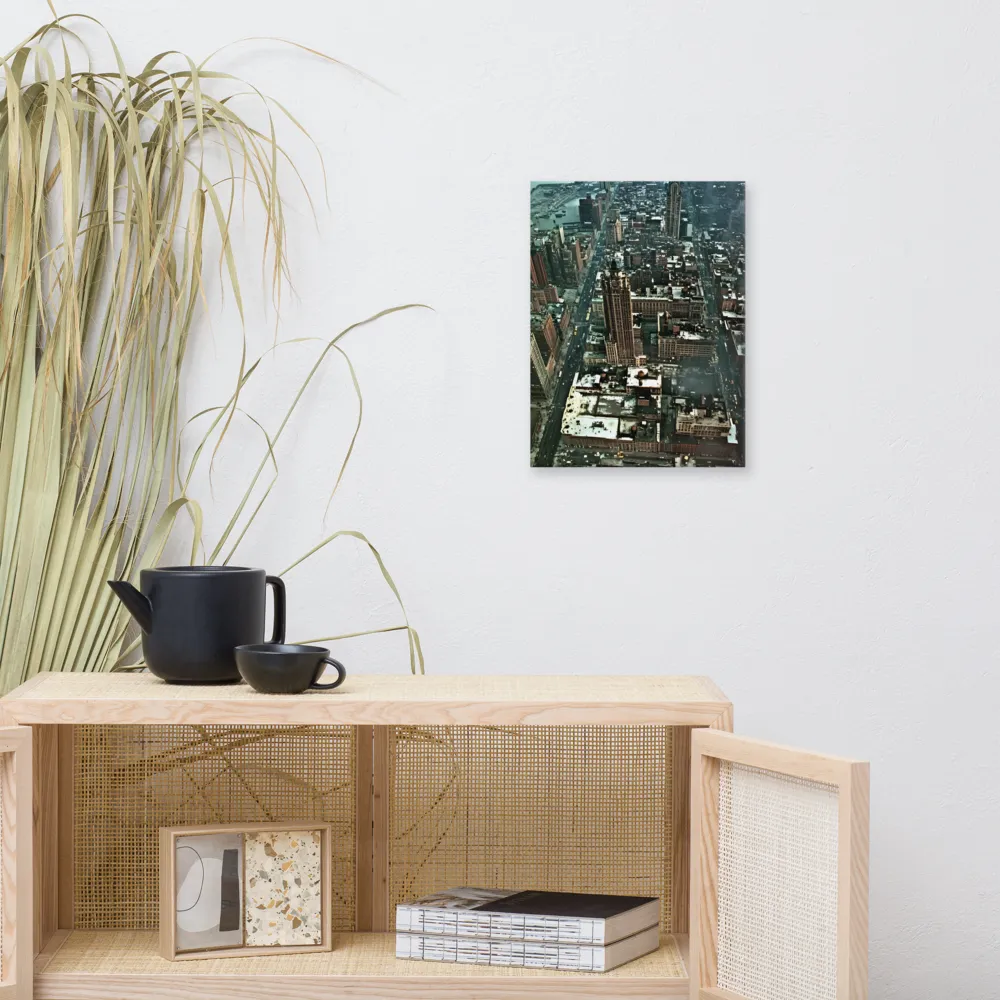 Aerial Symphony of Urban Life | Canvas | 12″×16″