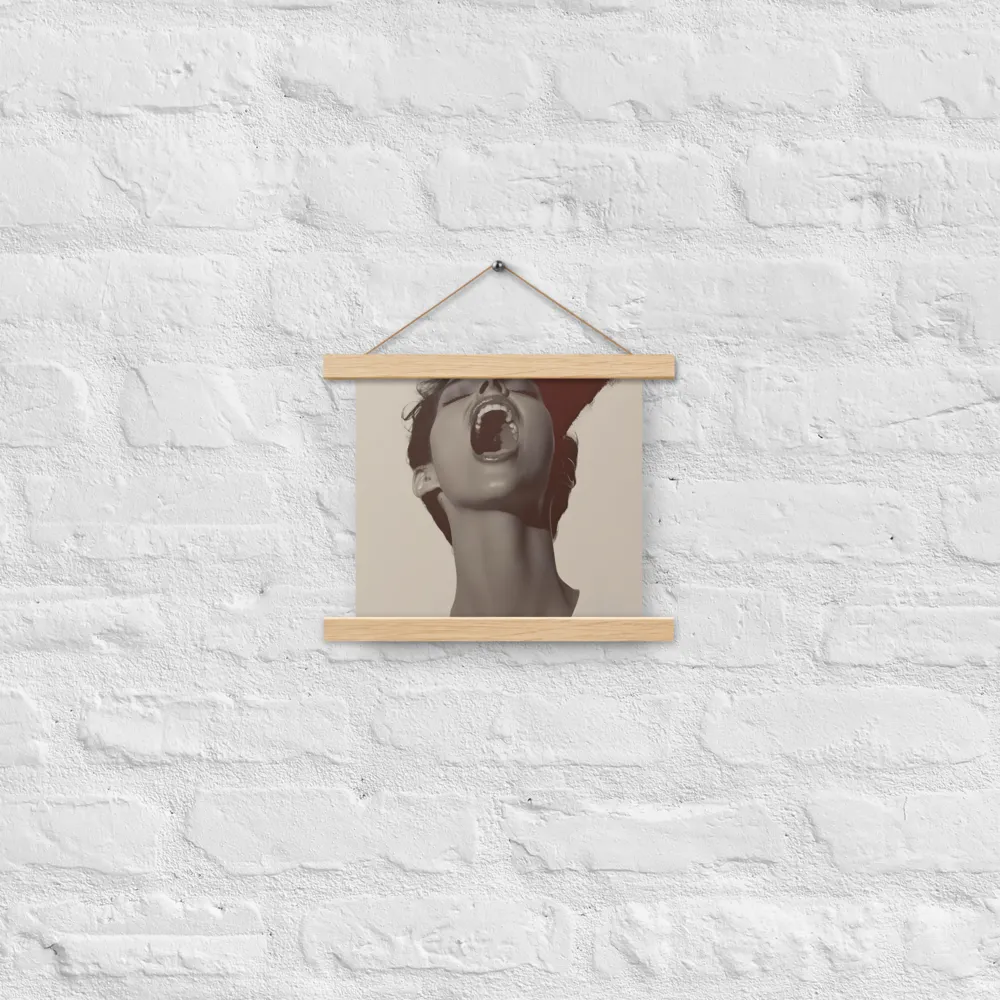 Echoes of Emotion | Poster With Oak Wood Hanger | 10″×10″