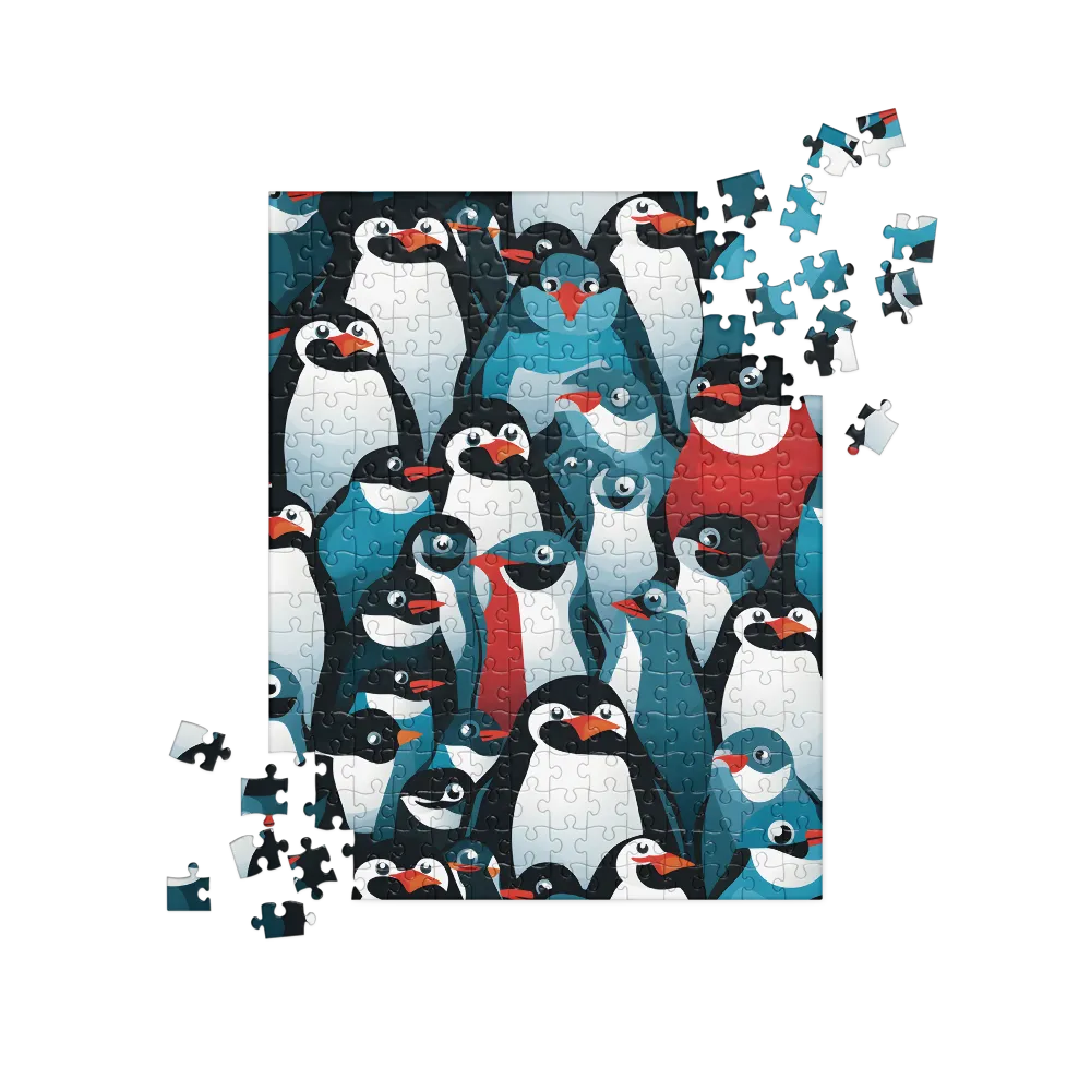 Penguin Parade | Jigsaw Puzzle | 252/520 pieces