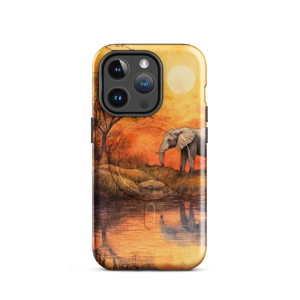 Elephant's Serenity at Dusk