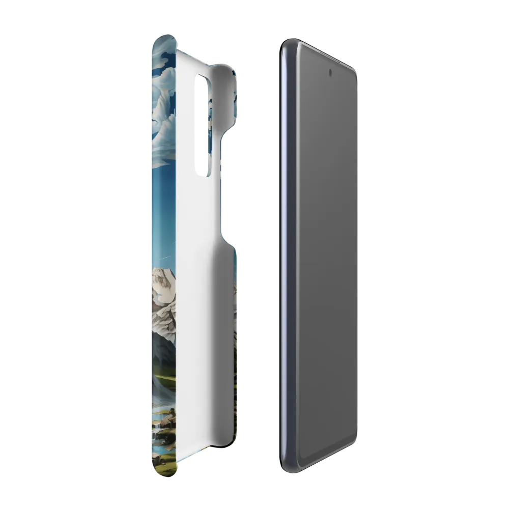 Majestic Cascade: A Mountain Masterpiece | Phone Case |  S20 FE | Snap Case | Matte