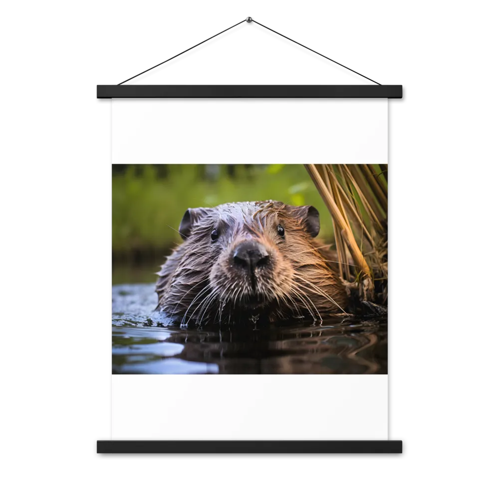 Emergence of the Beaver | Poster With Black Wood Hanger | 18″×24″
