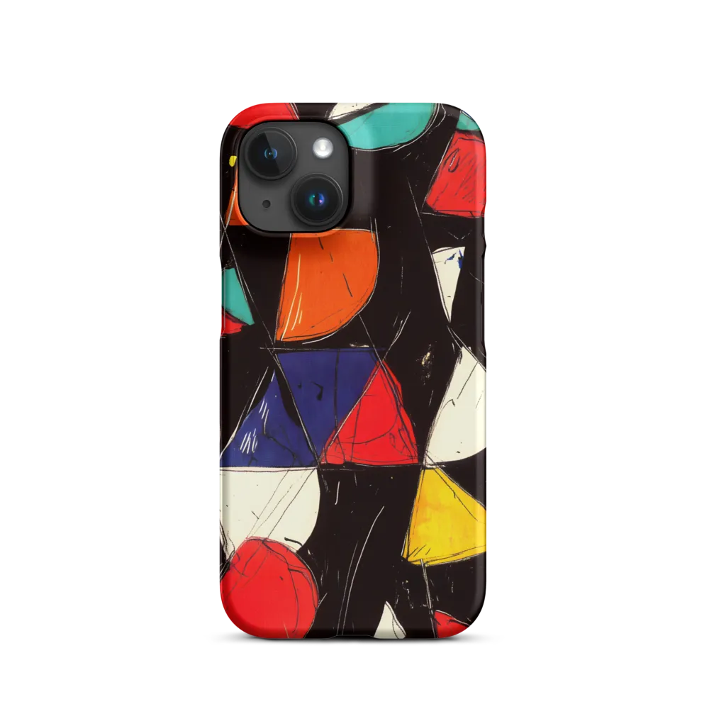 Vibrant Geometric Symphony | Phone Case |  15 | Snap Case | Matte