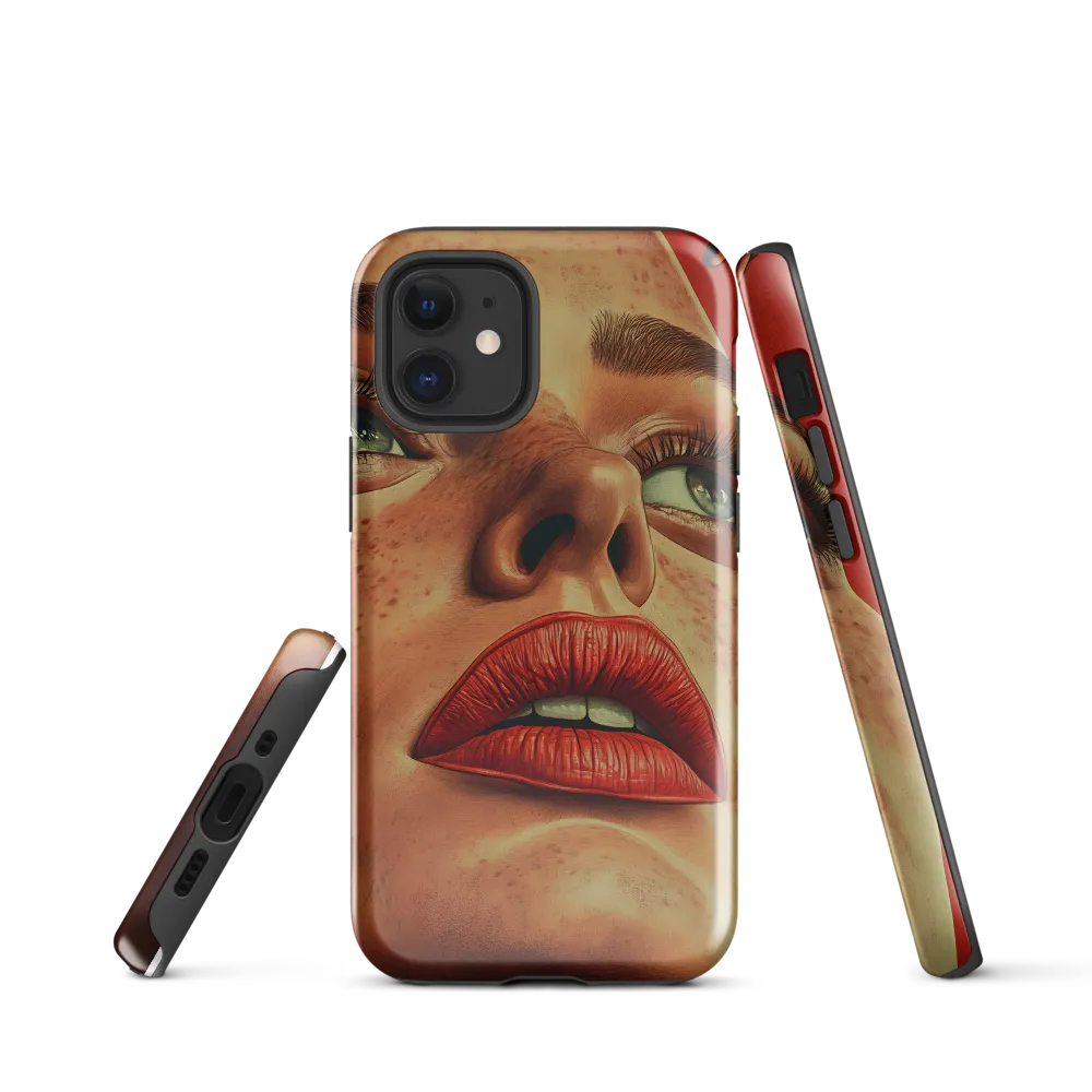 Red Intensity: A Portrait of Elegance