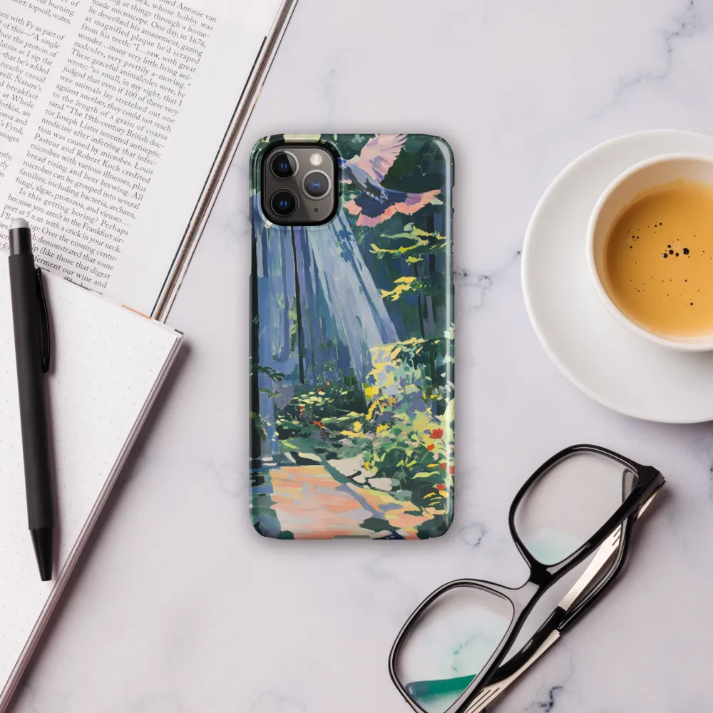 Flight of Light: A Serene Forest | Phone Case |  11 Pro Max | Snap Case | Glossy