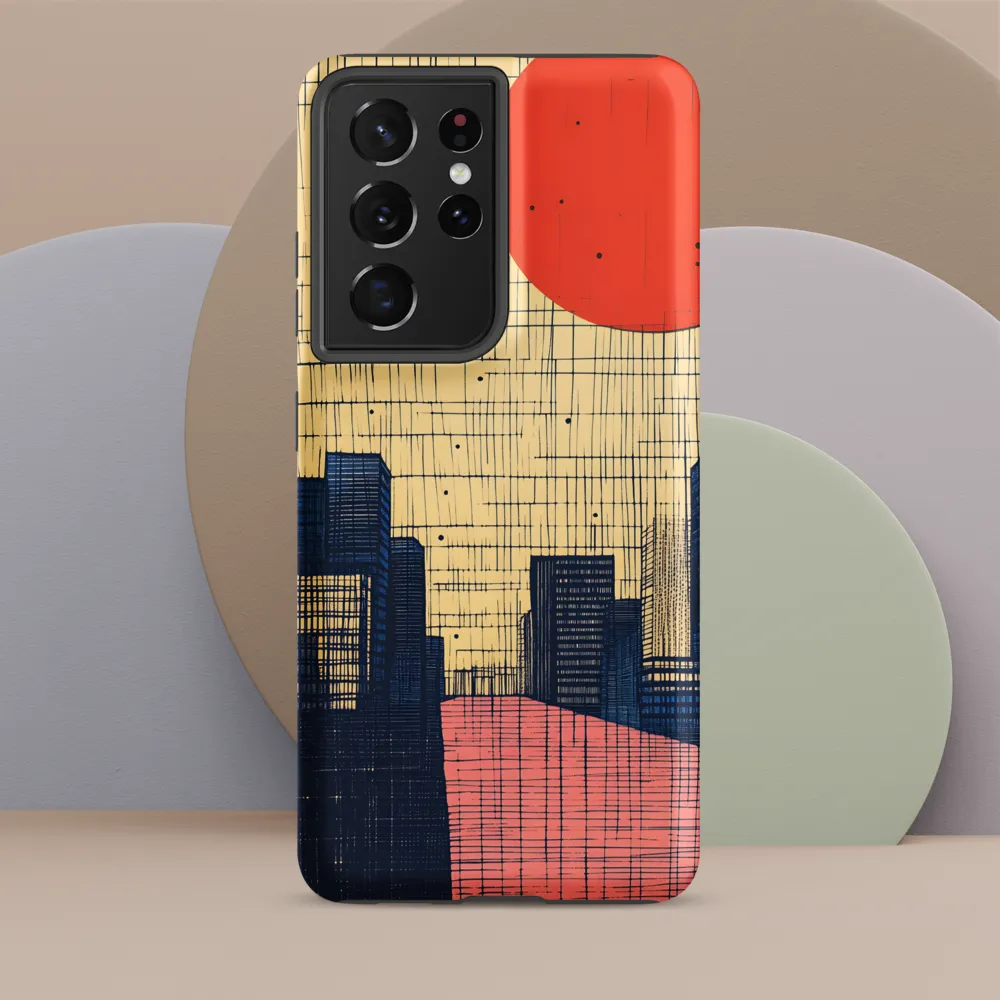 Urban Echoes: A Minimalist Cityscape