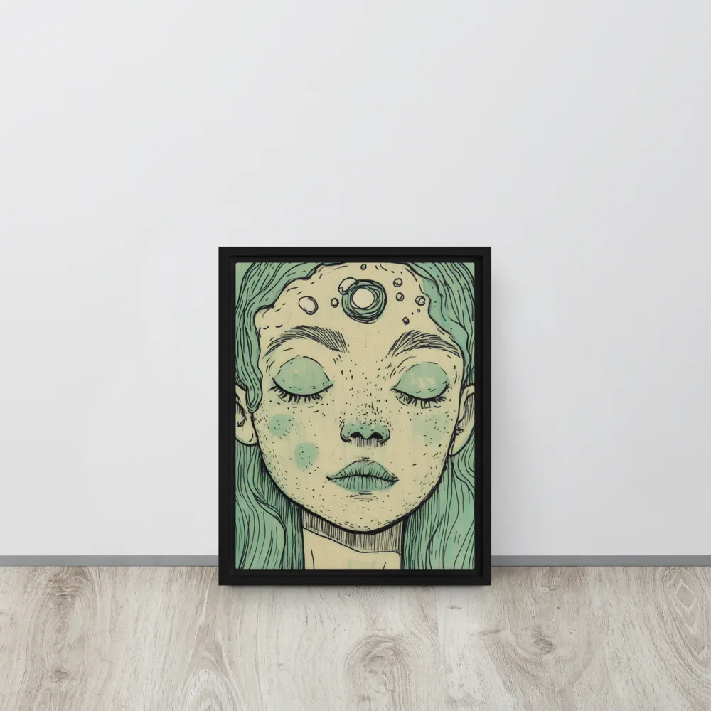 Beneath the Surface | Canvas with Black Frame | 11″×14″