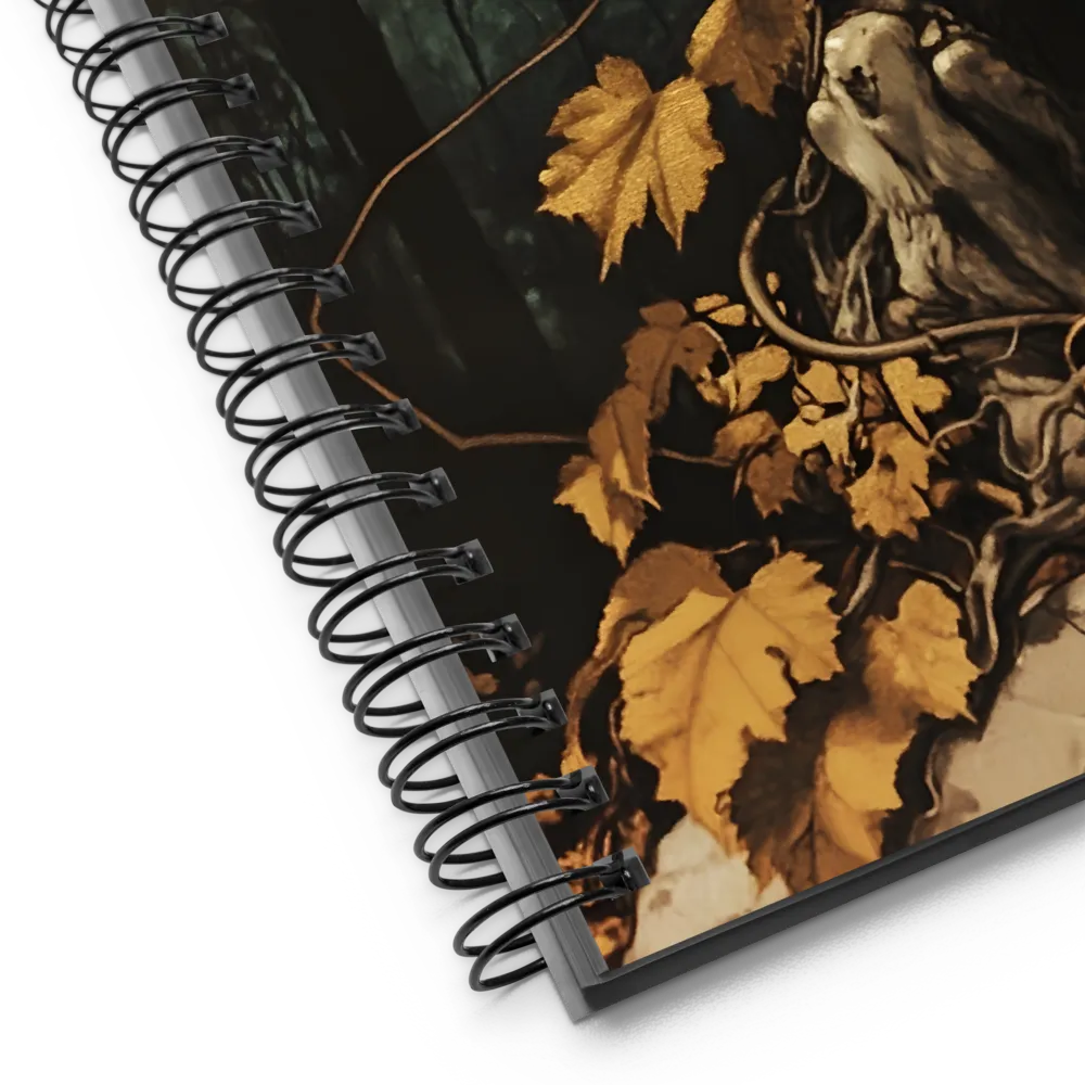 Whispers of the Golden Grove | Spiral Notebook