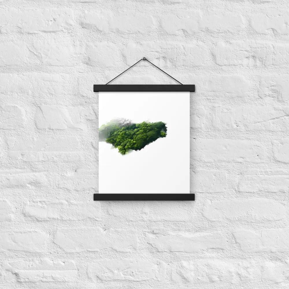 Emerald Canopy | Poster With Black Wood Hanger | 11″×14″