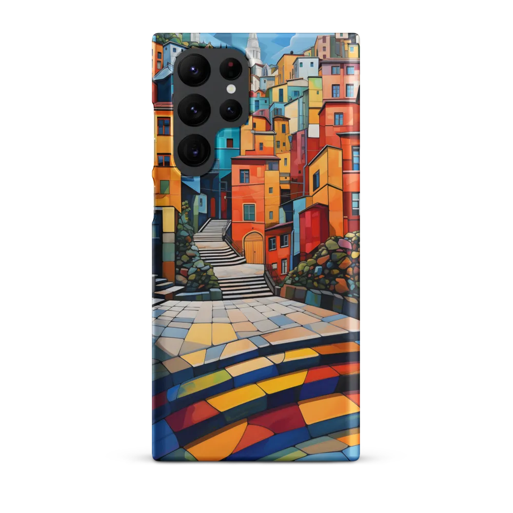 Vibrant Village: A Cubist Journey