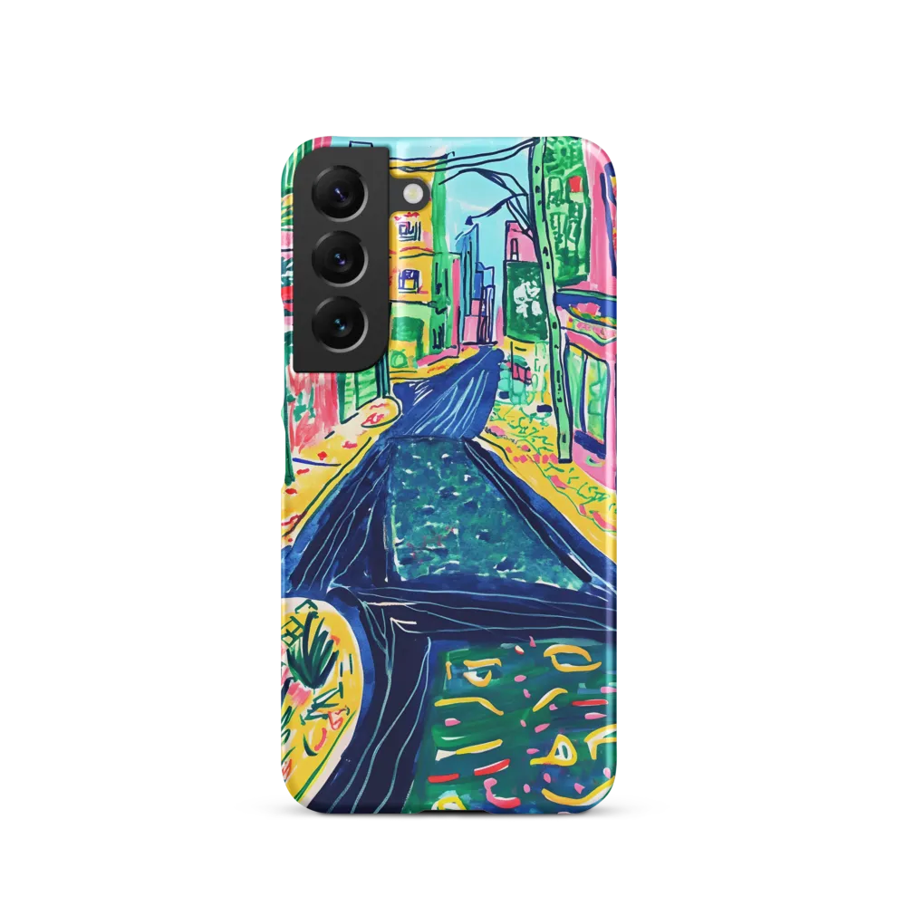 Dreamy Street in Vibrant Hues