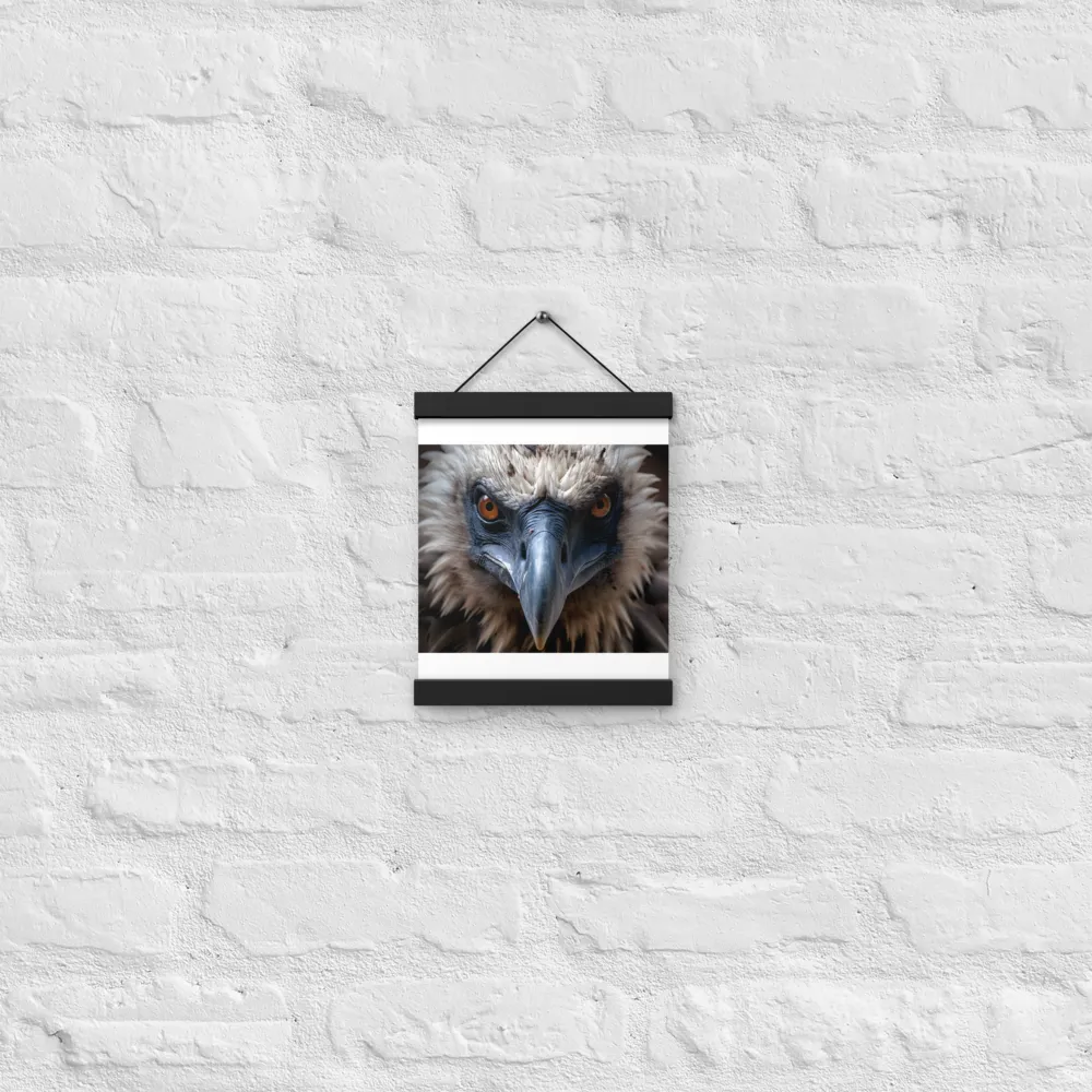 The Gaze of Strength | Poster With Black Wood Hanger | 8″×10″