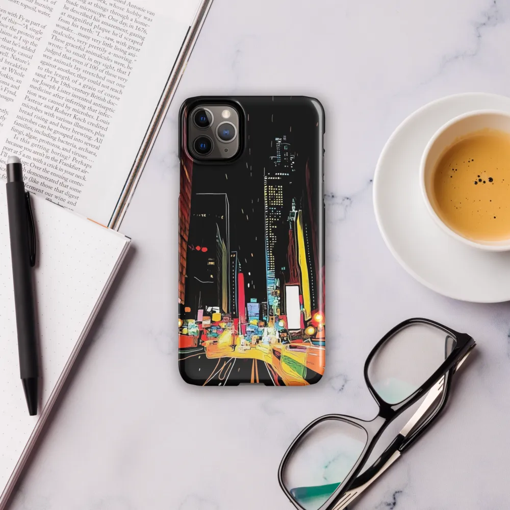 Neon Pulse of the City | Phone Case |  11 Pro Max | Snap Case | Glossy