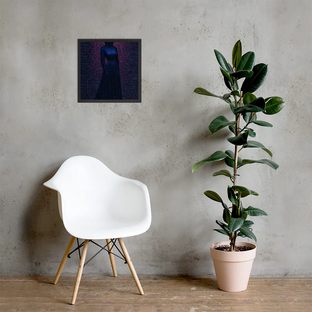 Veil of Enigma | Poster with Black Frame | 16″×16″