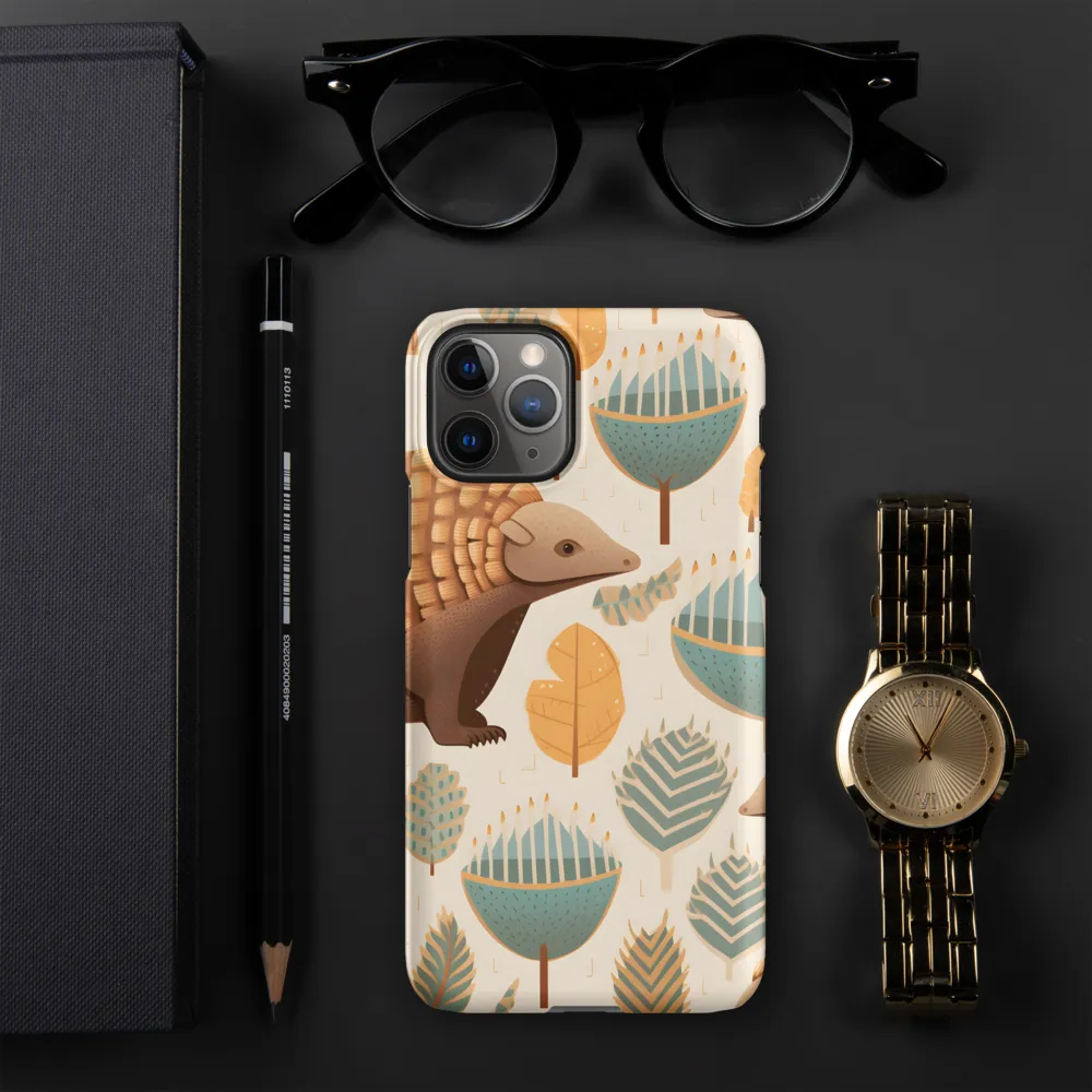 Pangolins in a Whimsical Habitat | Phone Case |  11 Pro | Snap Case | Matte