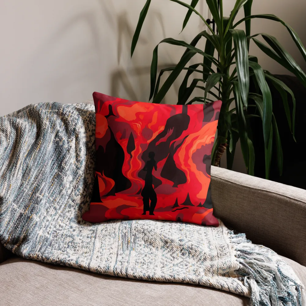 Inferno's Embrace | Pillow Case | 18″×18″