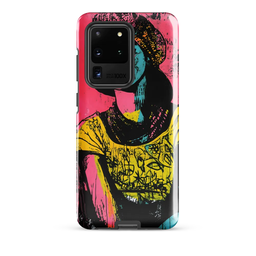 Urban Elegance: A Graffiti Portrait