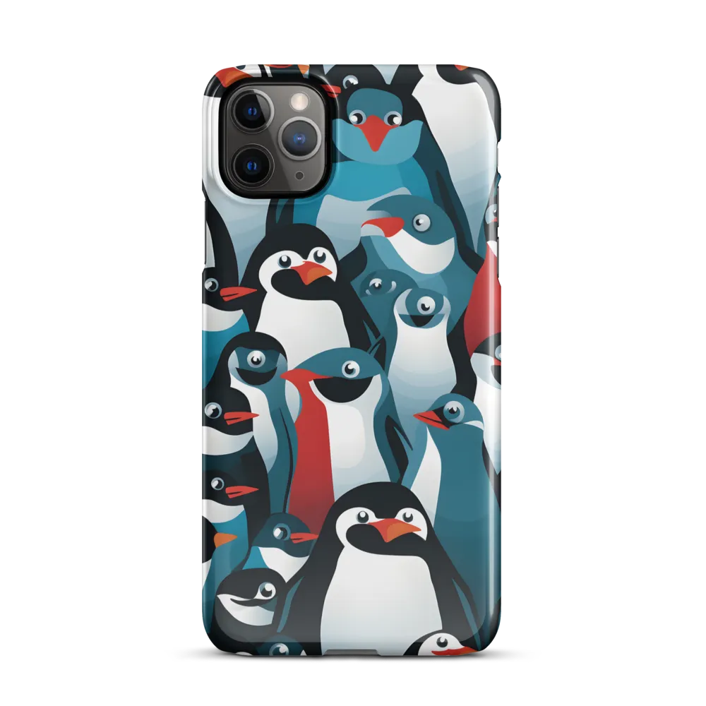 Penguin Parade | Phone Case |  11 Pro Max | Snap Case | Glossy