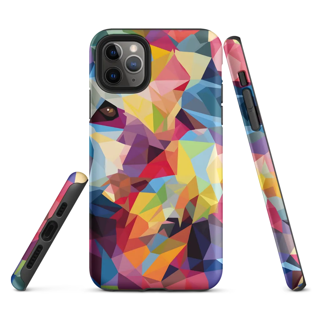 Playful Geometry: The Bear's Face | Phone Case |  11 Pro Max | Tough Case | Matte
