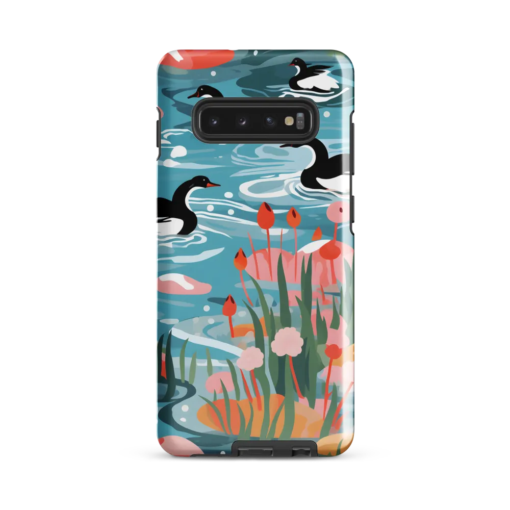 Serenity in Aquatic Harmony | Phone Case |  S10 Plus | Tough Case | Glossy