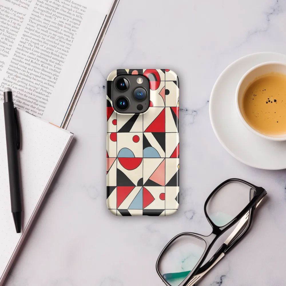 Dynamic Geometric Harmony | Phone Case |  15 Pro | Snap Case | Glossy