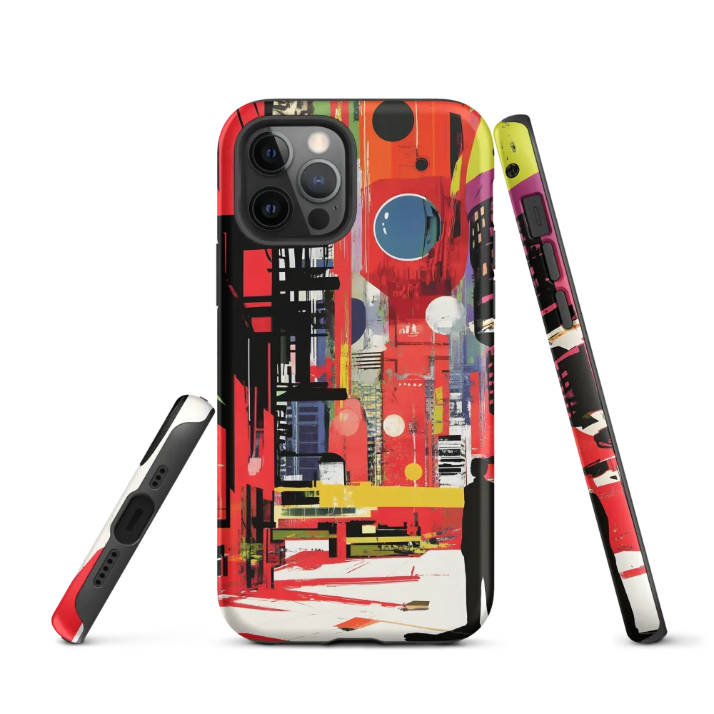 Urban Echoes: A Futuristic Reverie | Phone Case |  12 Pro | Tough Case | Matte