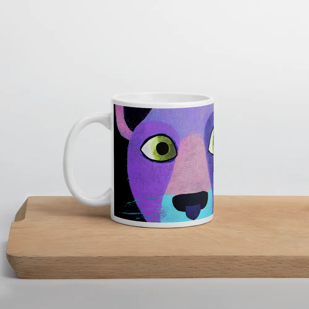 Playful Lion Portrait | Mug with White inside | 11 oz