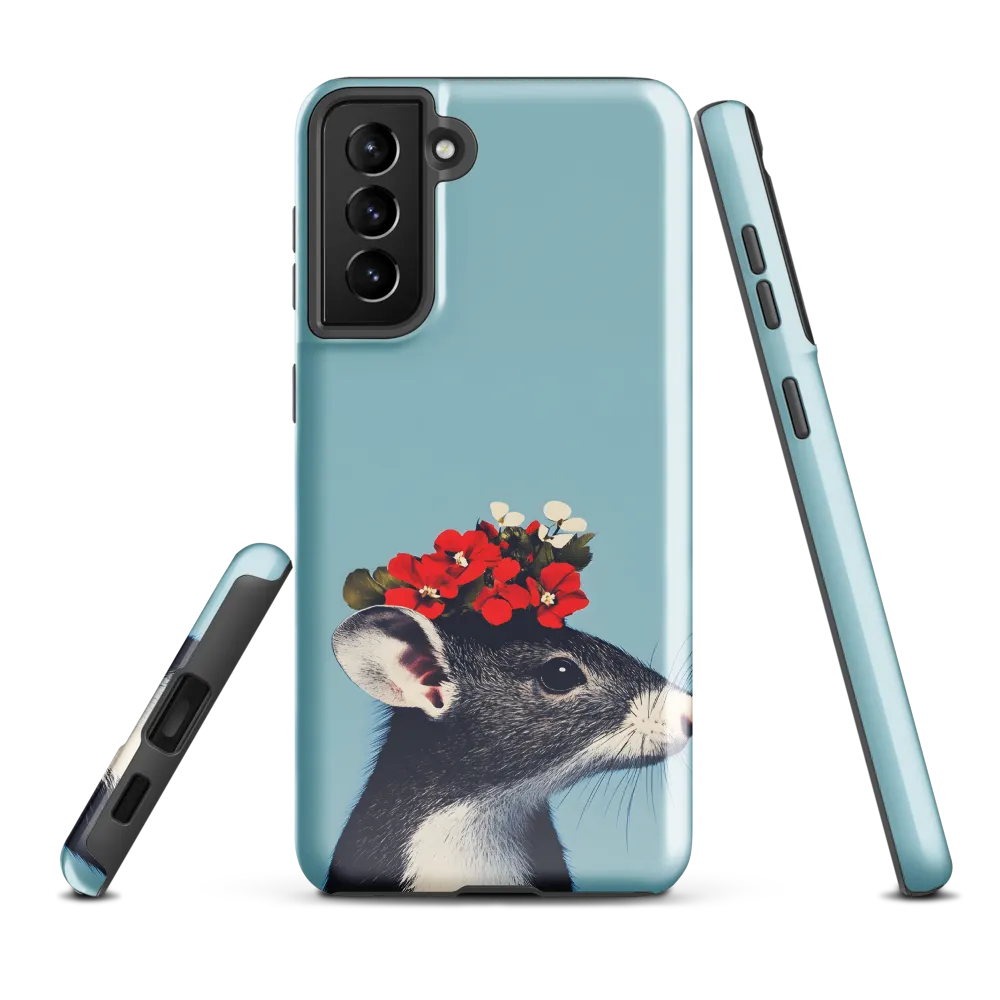 Whimsical Flora: A Mouse's Floral Crown