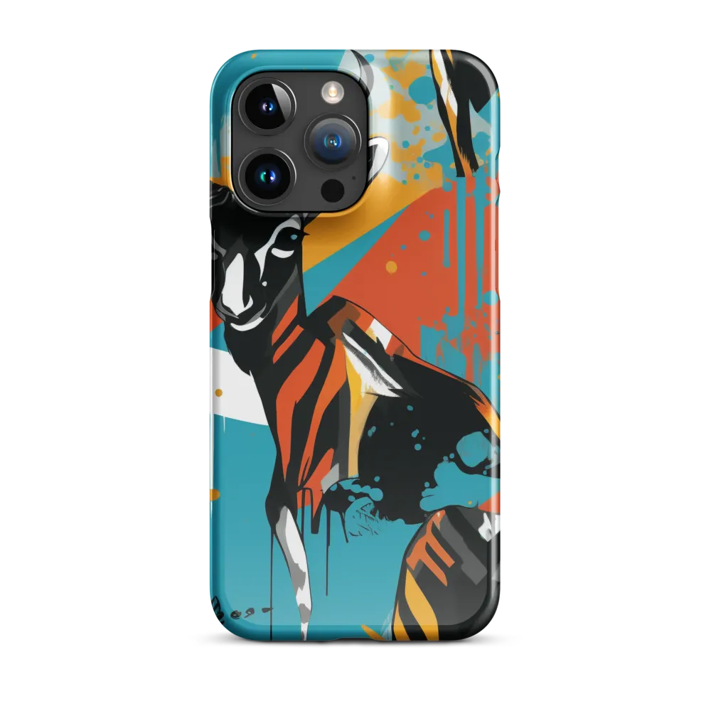 Dynamic Antelope in Vivid Abstract