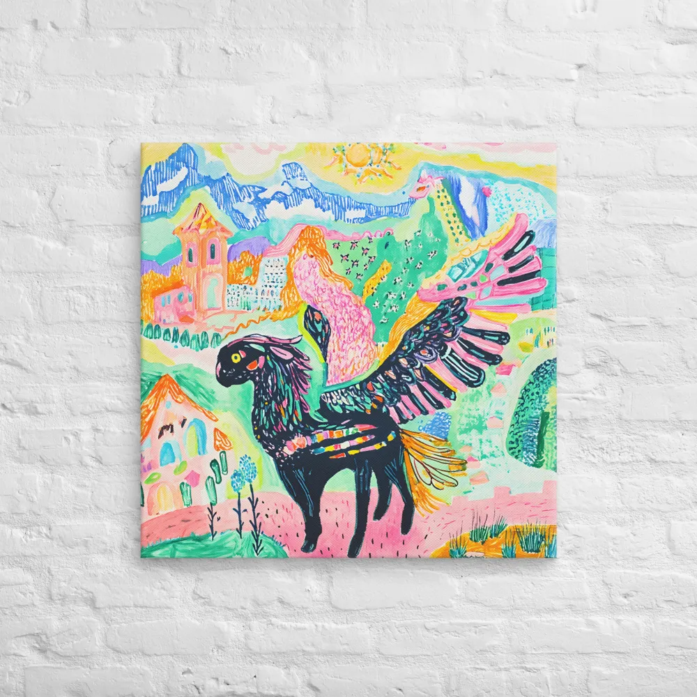 Mythical Harmony | Canvas | 28″×28″