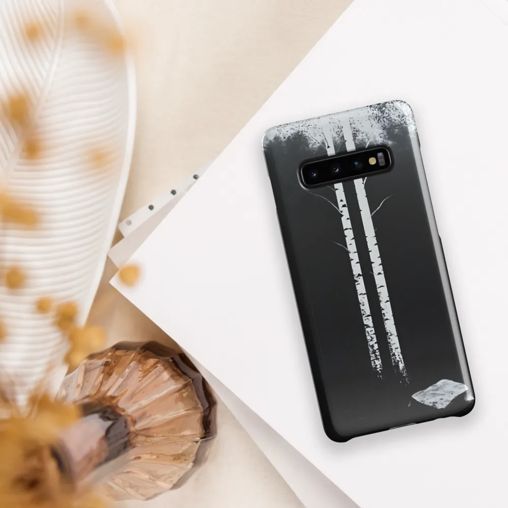 Ethereal Trees in Monochrome | Phone Case |  S10 Plus | Snap Case | Glossy