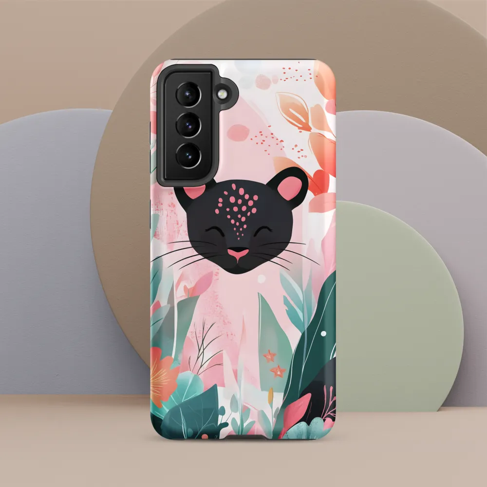 Whimsical Panther in Bloom