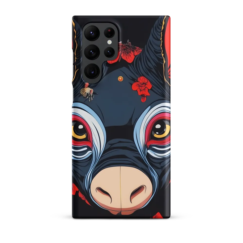 Mystical Bull with Floral Motifs