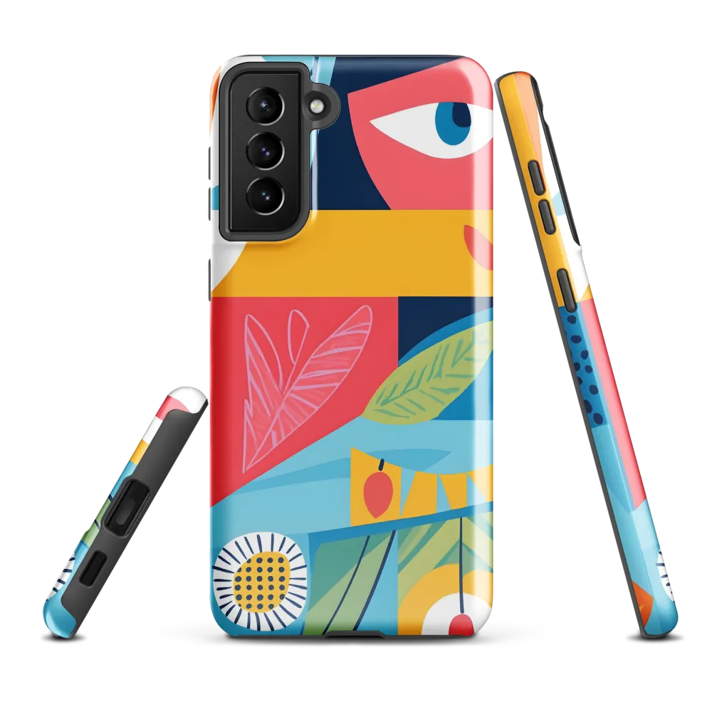 Vibrant Geometric Visage