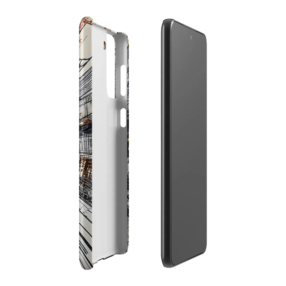 Urban Symphony: Aerial View of Life | Phone Case |  S21 Plus | Snap Case | Matte