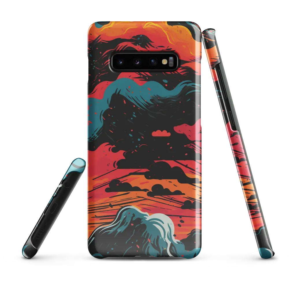 Ethereal Twilight: A Dramatic Landscape in Motion | Phone Case |  S10 Plus | Snap Case | Glossy