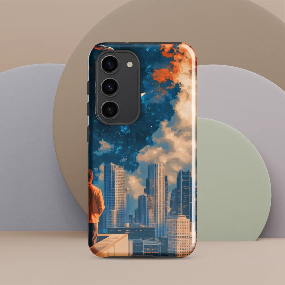 Cosmic Curiosity: A Glimpse into the Future | Phone Case |  S23 | Tough Case | Glossy