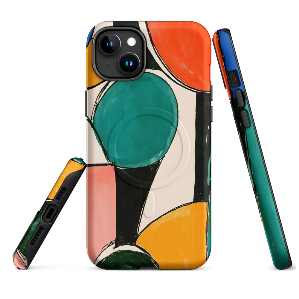 Harmony in Shapes | Phone Case |  15 Plus | MagSafe® Tough Case | Matte