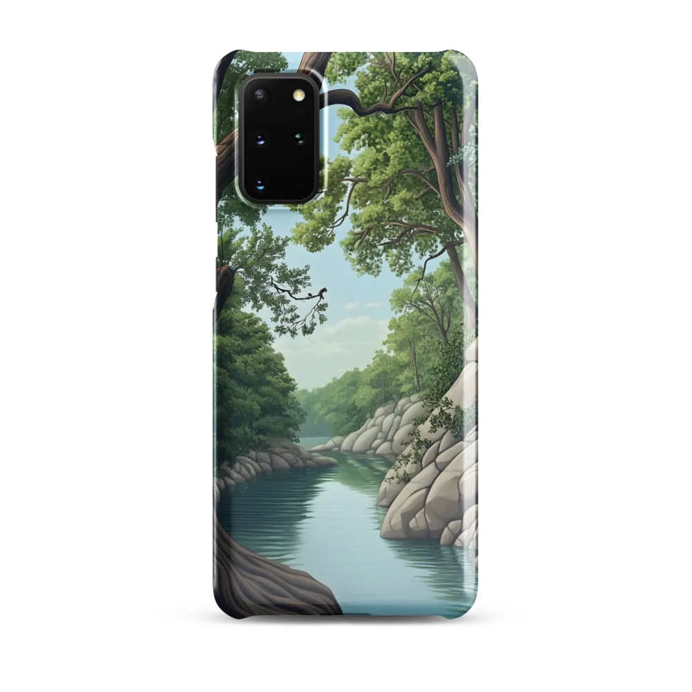 Tranquil Reflections: A Serene River Landscape