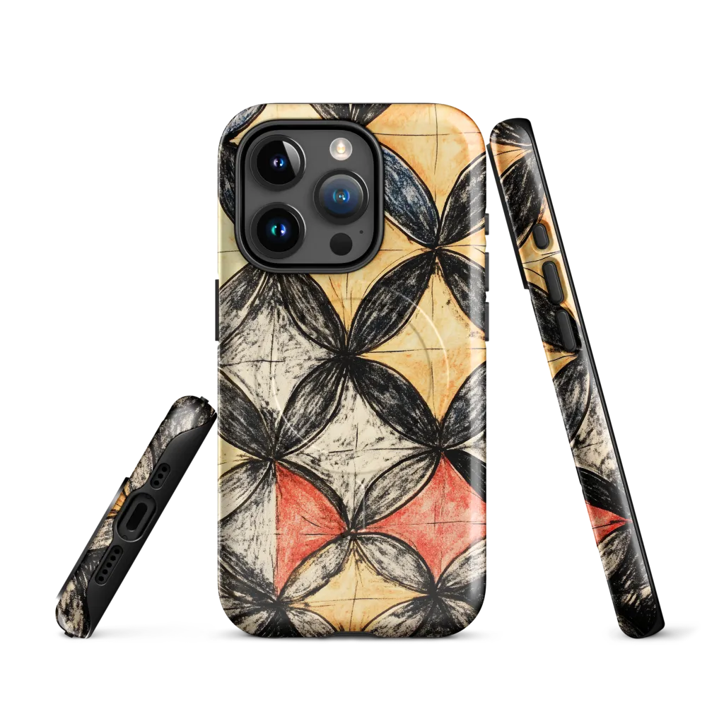 Geometric Harmony | Phone Case |  15 Pro | MagSafe® Tough Case | Glossy