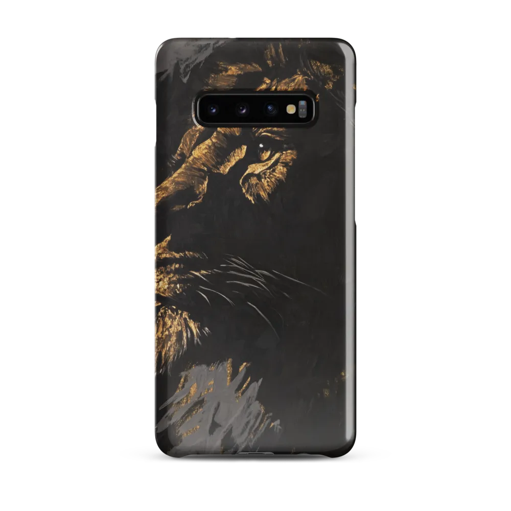 Majestic Gaze: The Golden Lion | Phone Case |  S10 Plus | Snap Case | Glossy