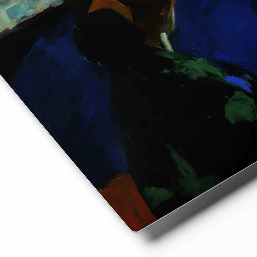 Contemplation Under the Night Sky | Metal Print | 8″×10″