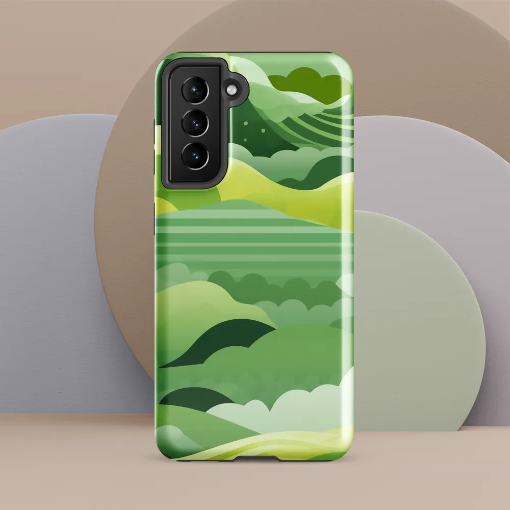 Tranquility in Green Waves