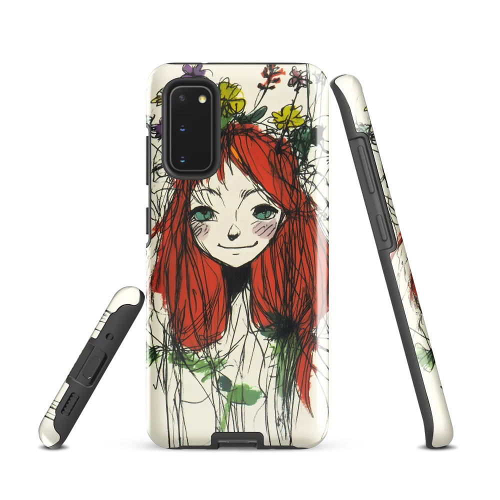 Whimsical Floral Portrait